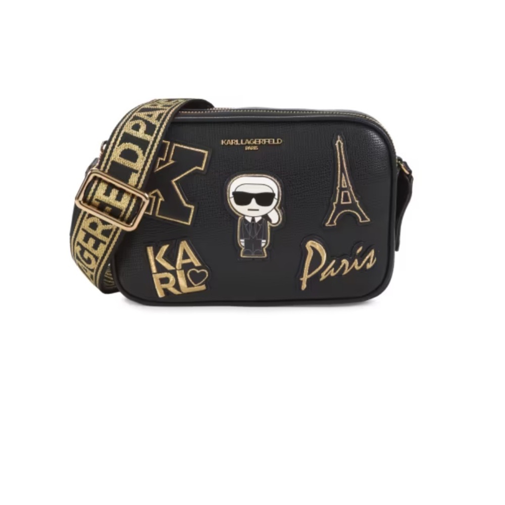 KARL LAGERFELD PARIS Maybelle Paris Appliqué Crossbody Bag